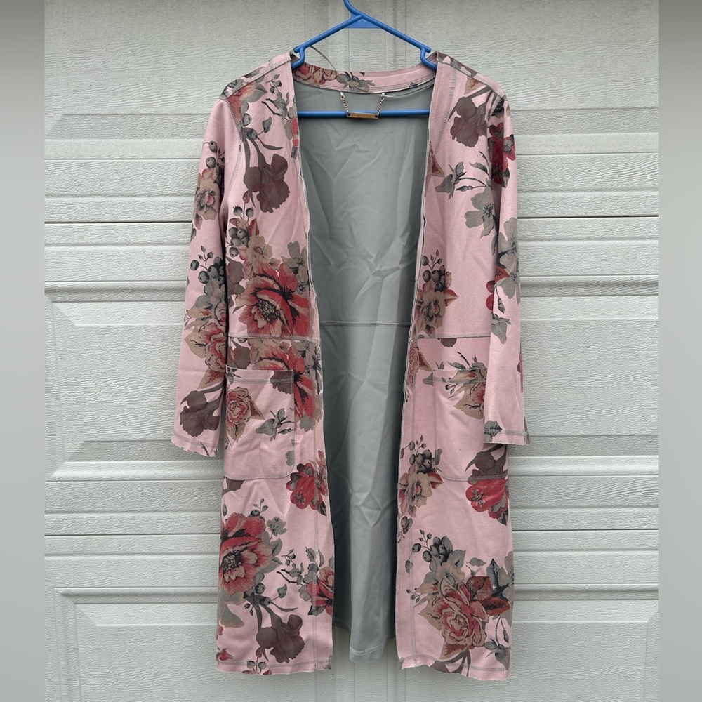 T Tahari floral print jacket & coat